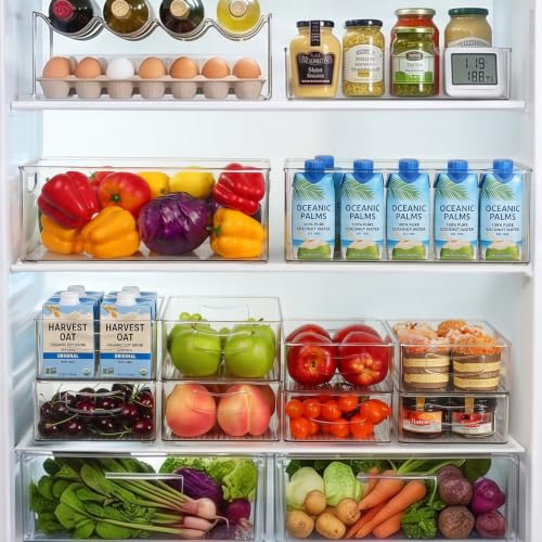 8 Pack Freezer Organizer Bins (10 Count)