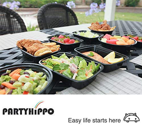 Small Meal Prep Containers Single Lids (12 Count)
