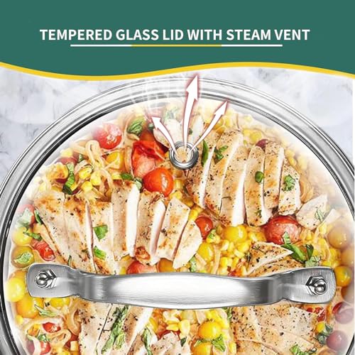 Tri Ply Stainless Steel Hybrid Non Stick Saucepan 1.5 Quart