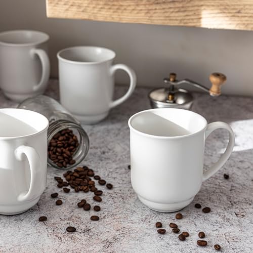 over&back Rim Stoneware Coffee Mugs (4 Count)