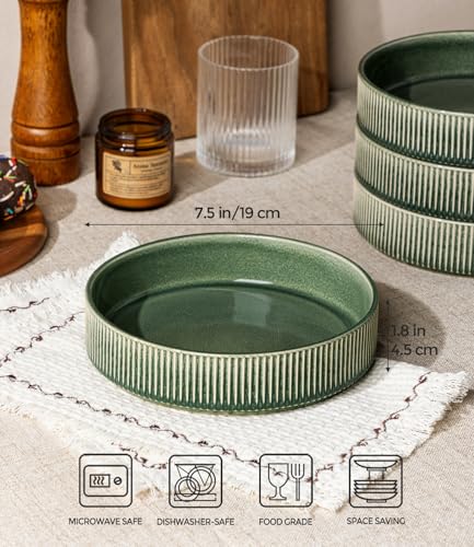 7.5 Inch Pasta Bowls Set of 6 (6 Count)