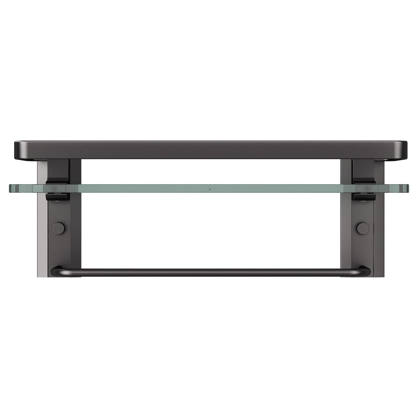 Bathroom Wall Shelf with Towel Bar