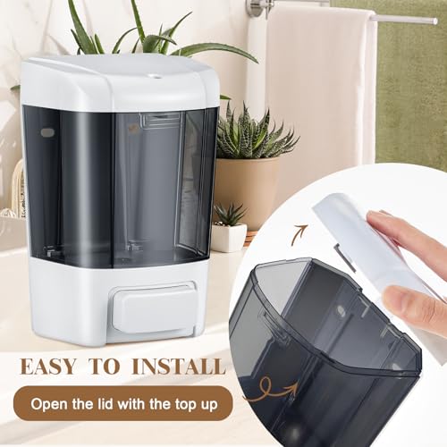 4 Pcs Wall Mounted Soap Dispenser (4 Count)