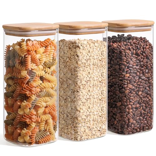 Glass Storage Containers with Lids 1.9 Qt (3 Count)