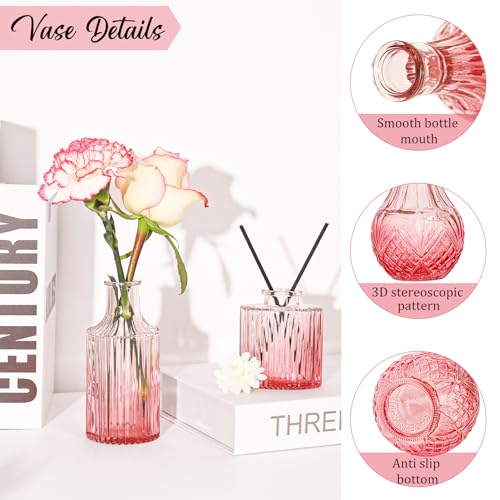 Set of 36 Glass Bud Vases Small Flower Vases for Centerpieces (36 Count)