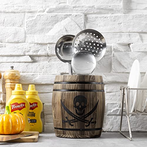 Pirate Rum Cask Utensil Crock