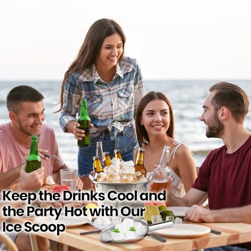 12oz Stainless Steel Ice Scoop for Freezer