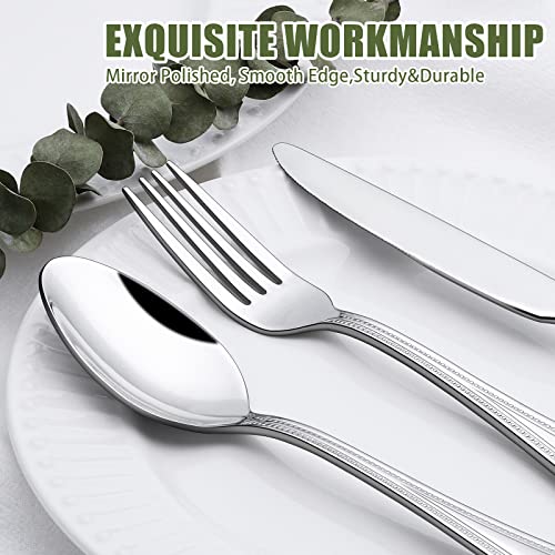 40 Piece Silverware Set for 8