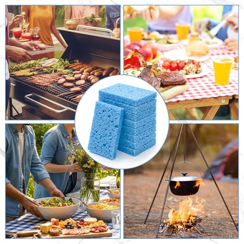 48 Pieces Compressed Wood Pulp Dish Sponges for Kitchen (48 Count)