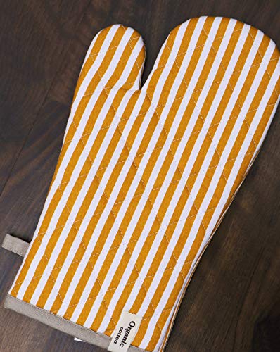 Cotton Oven Mitts Set of 1 with Hanging Loop Non (2 Count)