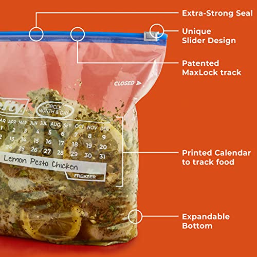 Calendar Slider Freezer Bags (100 Count)
