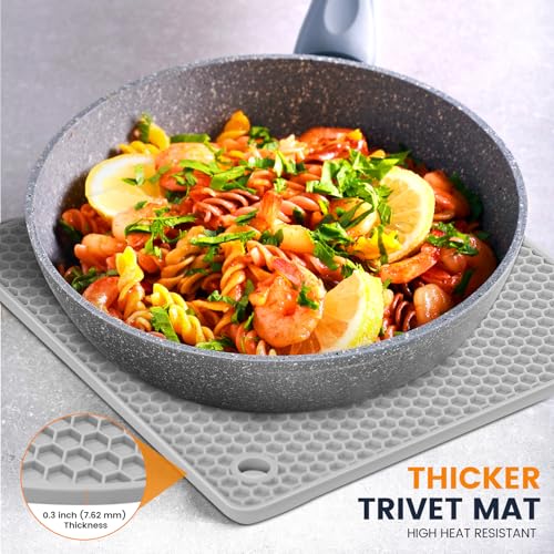 Silicone Trivet Mats 4 Heat Resistant Pot Holders Multipurpose Non