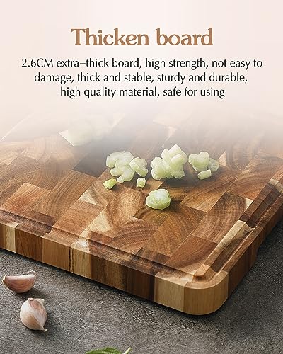 Acacia Wood End Grain Cutting Board
