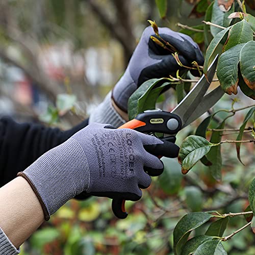 Safety Work Gloves MicroFoam Nitrile Coated (12 Count)
