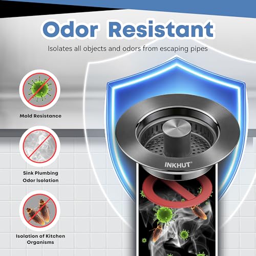 Upgraded 3 in 1 Kitchen Sink Drain Strainer