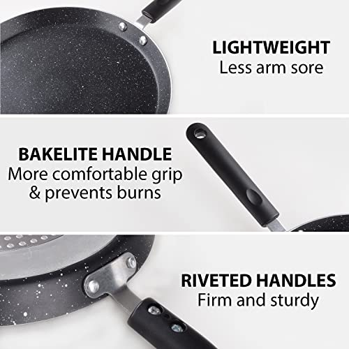 10.5 Inch Nonstick Crepe Pan with Spreader Induction Compatible