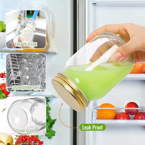 Glass Mason Jars 16 oz (15 Count)