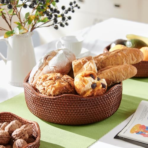 Rattan Bread Basket (2 Count)