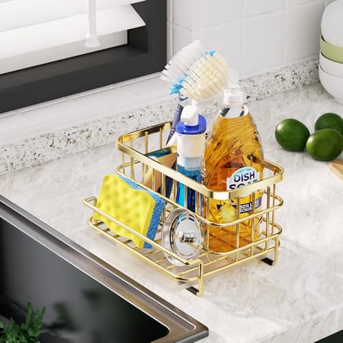 Multifunctional Kitchen Sink Organizer with Removable Drain Tray