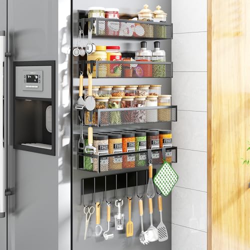 Magnetic Spice Rack for Refrigerator (5 Count)