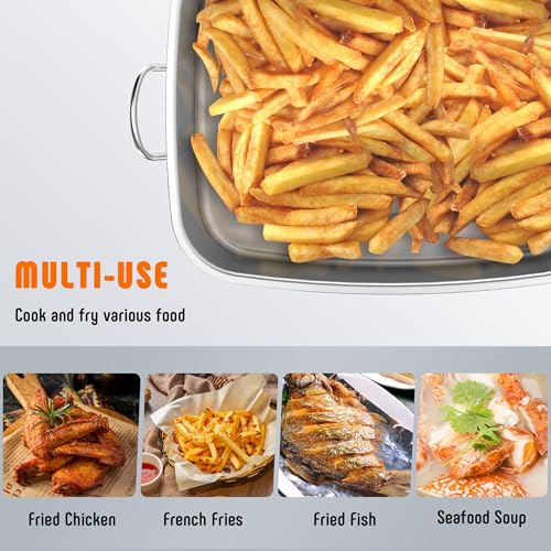 18 QT Propane Fish Fryer Pot and Baskets for Outdoor Cooking
