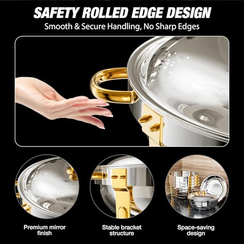 5QT Gold Chafing Dishes for Buffet