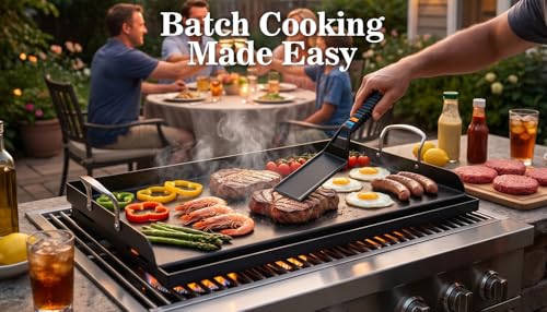 25" x 16" Cast Iron Grill Griddle Kit