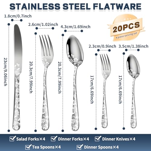 Silverware Set (20 Count)