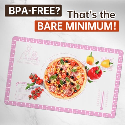 Non Slip Silicone Baking Mat With 10 Useful Recipes