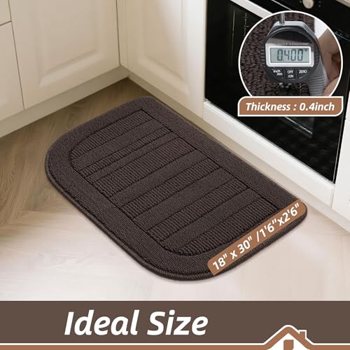 30x18 Inch Kitchen Rugs Non Slip Washable Kitchen Sink Rug