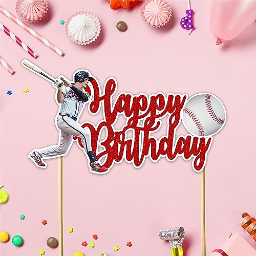 Baseball Happy Birthday Cake Topper