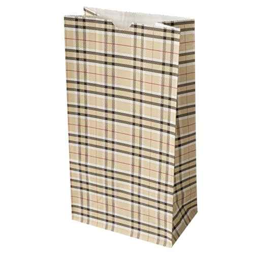 Paper Plaid Bag (100 Count)