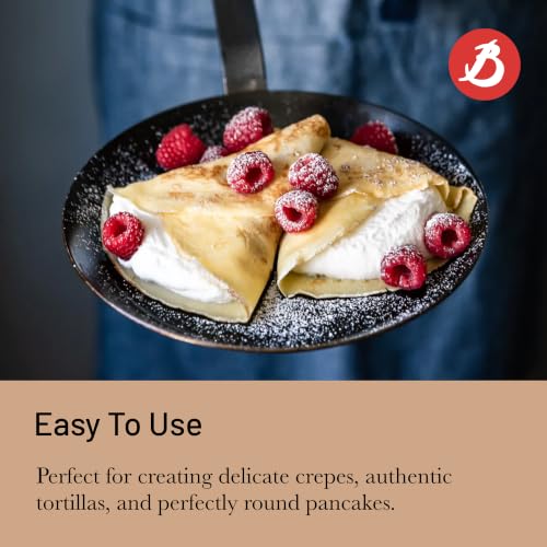 Blue Carbon Steel Crepe & Tortilla Pan