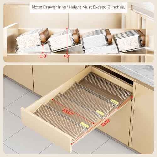 Spice Drawer Organizer (4 Count)