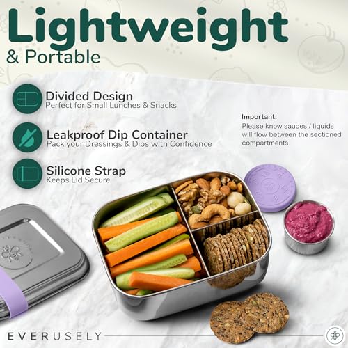 Stainless Steel Bento Box + Condiment Container