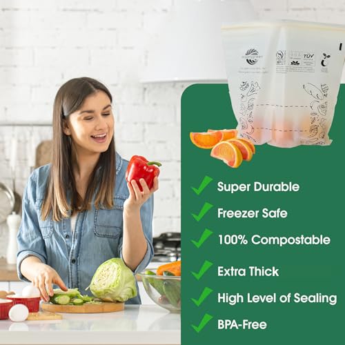 Compostable Food Storage Bags (50 Count)