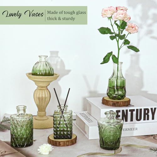 Set of 36 Glass Bud Vases Small Flower Vases for Centerpieces (36 Count)