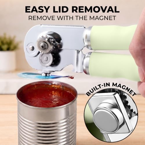 Stainless Steel Swing Open Manual Can Opener Comfortable Grip