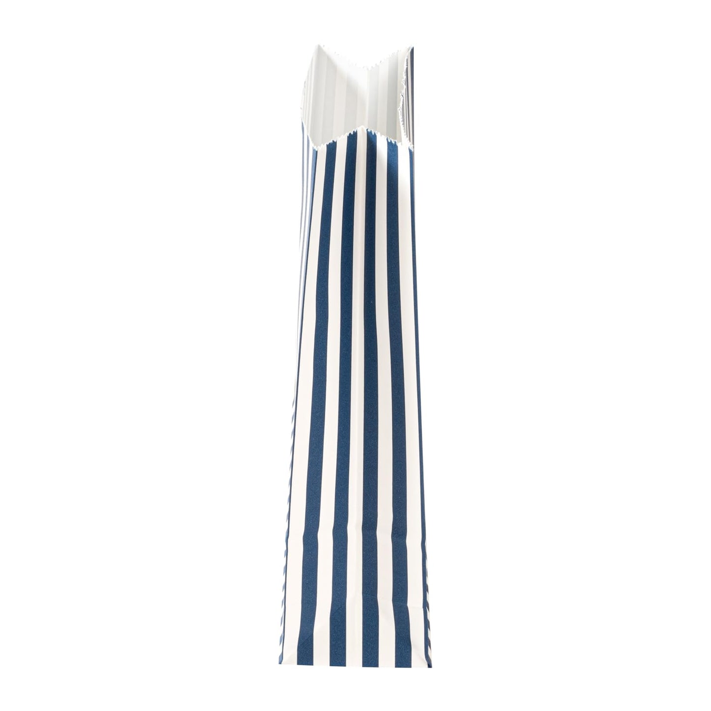 Blue And White Stripe Paper Bag (100 Count)