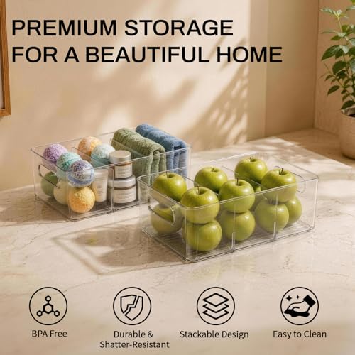 6 Pack Pantry Organizers and Storage (6 Count)