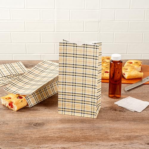 Paper Plaid Bag (100 Count)