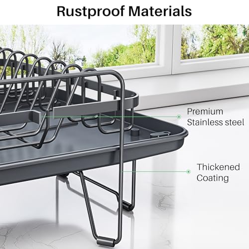 Large Dish Drying Rack for Kitchen Counter