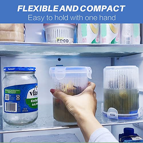 Pickle Jar 24 oz pickle container with strainer Pickle Holder Keeper Lifter