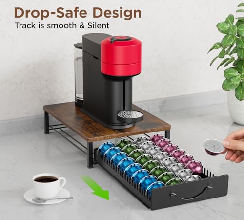 Coffee Pod Holder Drawer Compatible with Nespresso