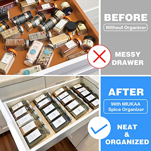 Clear Spice Drawer Organizer (4 Count)