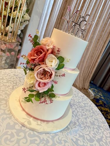 3Pcs Premade Cake Flowers (3 Count)