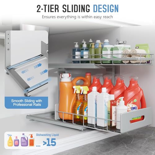 Under Sink Organizer Upgrade To Professional Rails