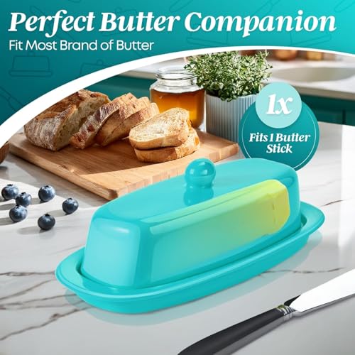 Standard Ceramic Butter Dish with Lid for Countertop