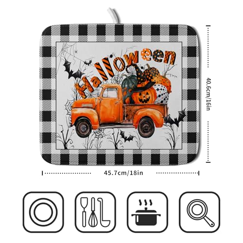 Holiday Truck Dish Drying Mat