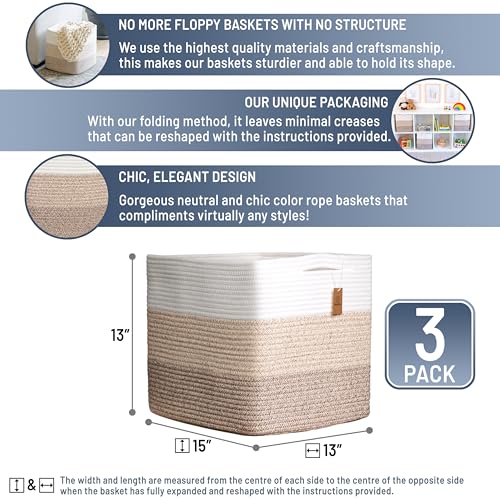 13x15x13 Kallax Storage Cubes Bins (3 Count)